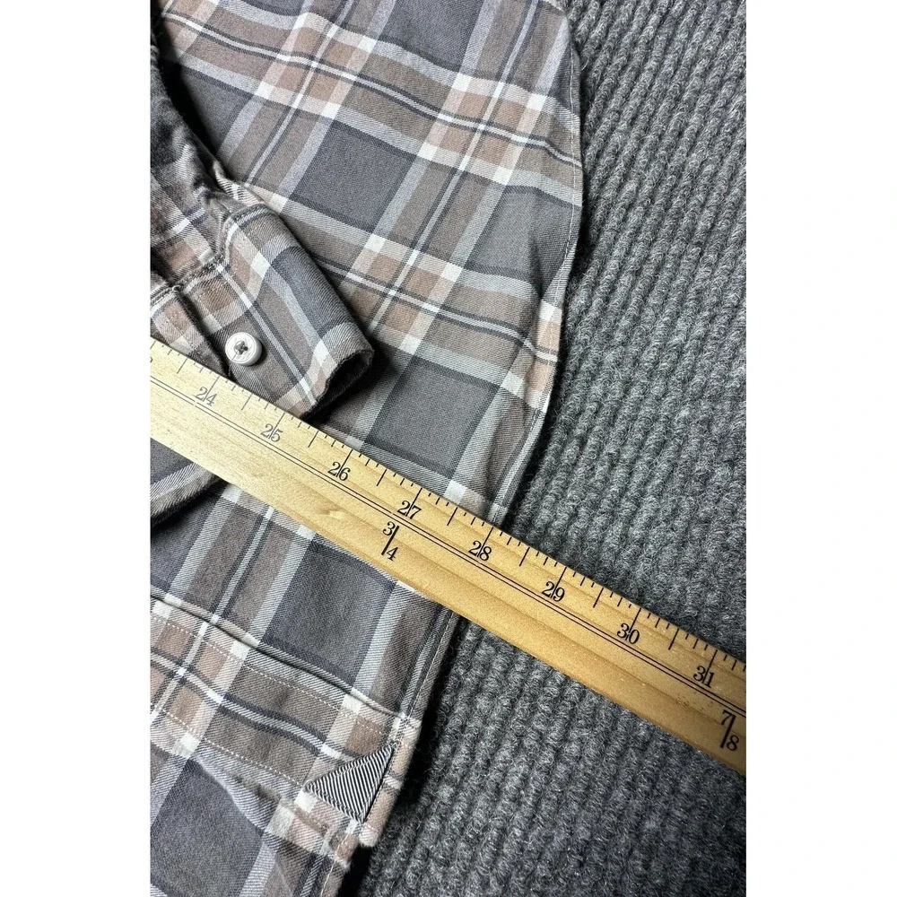 UNTUCKit Shirt Mens Large Gray‎ Plaid Long Sleeve Button Front Pockets Casual